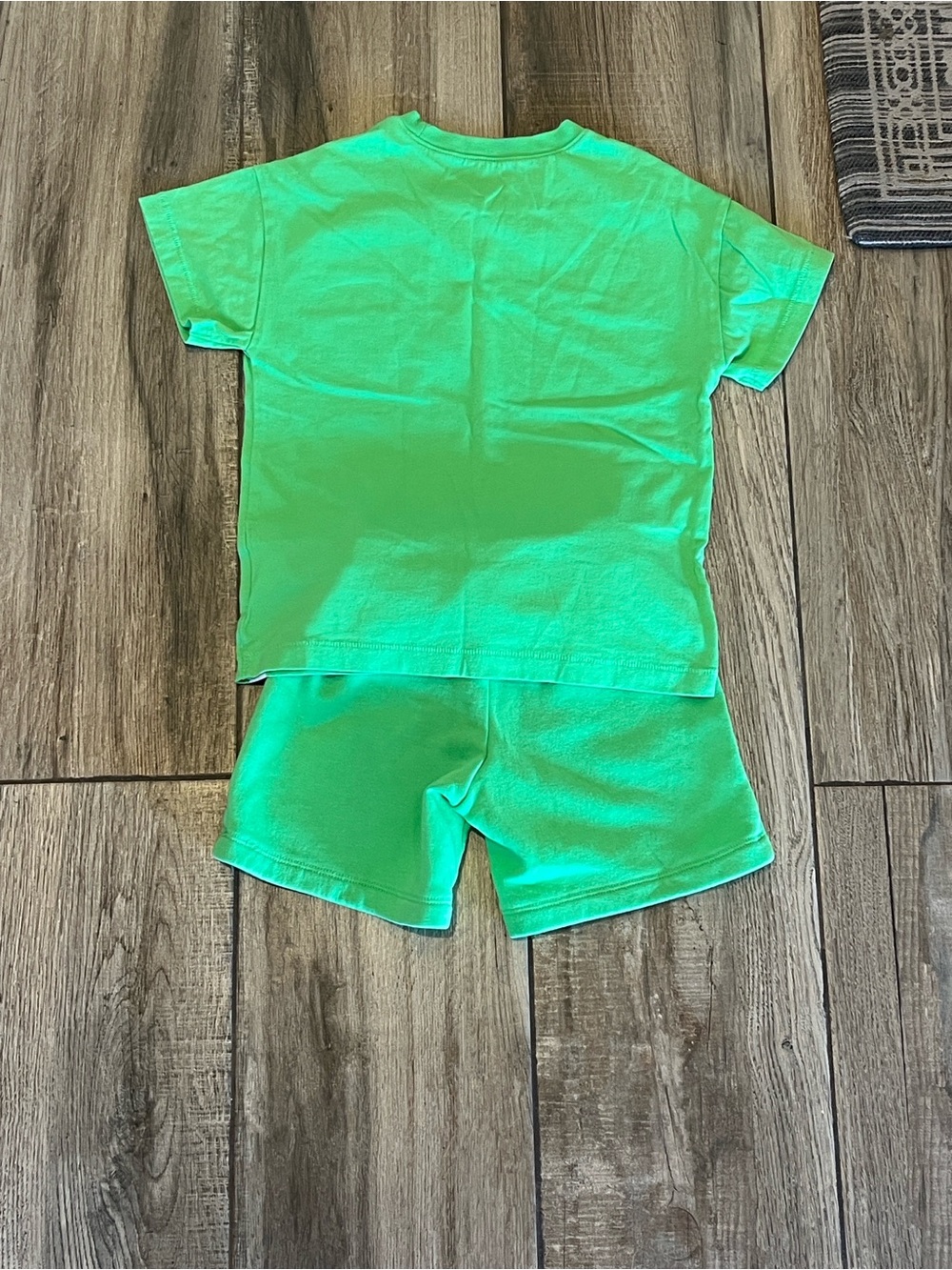 GAP Neon Green Kids Short-Sleeve Pajama Set
